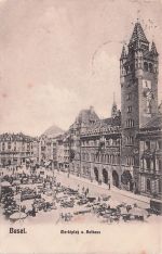 Basel. Markiplak u. Rathaus