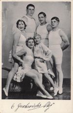 AK 6 Geschwister Stey Zirkus Circus Sport um 1930