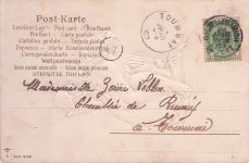 zwei Affen, . Es wurde am 15. Juli 1903 in Brüssel verschickt.