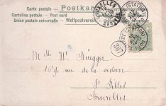 Illustration eines Mannes mit Schnurrbart und Hut und einer frau