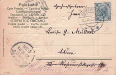 Passepartout AK Jugendstil 1907