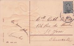 Ak Glückwunsch Geburtstag, Mann mit Rose, Zylinder, Karikatur