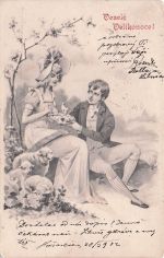 tschechische Osterpostkarte