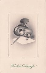 Osterpostkarte des österreichischen Künstlers Anny Tekauz