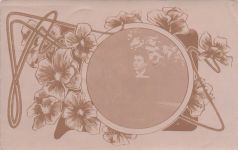 einem verzierten Rahmen im Jugendstil.