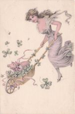 Mädchen Das Glücksschwein