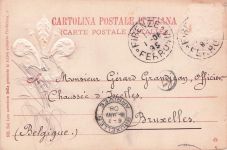 Präge Wappen Ak Firenze Florenz Toscana, Un Saluto, Souvenir, Blumen