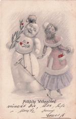 Möchten Sie eins verkaufen? Verkaufe es selbst Aktie ZÜRICH POSTKARTE - WEIHNACHTSPOSTKARTE - FRÖHLICHE WEIHNACHTEN - JAHR 1904