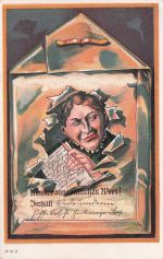 Lithographie Scherz, Muster von unbestimmtem Wert