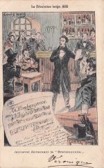 "Jenneval déclamant la 'Brabançonne,