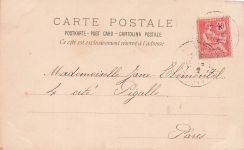 Originale antike Kunstpostkarte „Jugendstil-Dame“