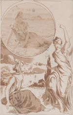 junges Mädchen liegt am Strand . 1910, Fotopostkarte, Jugendstil, Rand, Straßburg