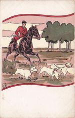 Parforcejagd, eine Jagdart, bei der eine Hundemeute