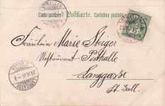 Künstler-Ansichtskarte E. Döcker: Liebespaar hat einem Konflikt bei Vollmond