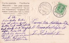 Postkarte P115 mit geprägtem Motiv: Holländische Mädchen im Karren, Happy Returns Clogs, 1908