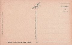 Postkarte: F. Blanc – Ludwig XIV. und La Valière, Florenz – Italien. Gedruckt in Italien. MBC.