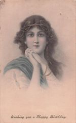 Künstler-AK Wichera, M. Munk Nr. 227: Dame mit Diadem