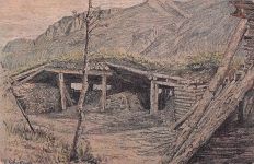 Ernst Schaller mit dem Titel "Schutzhütte am Mitterberg bei