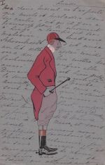 Sportart ausübt, die dem Reiten oder der Fuchsjagd zuzuordnen ist.