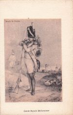 Illustrator Charlet, ein Mitglied der niederländischen königlichen Garde