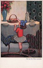 Künstler-AK St. Bender: Sie hat ihr Herz entdeckt