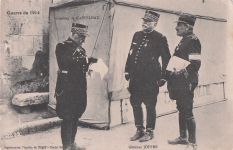 AK Militaire General De Castelnau General Joffre Guerre de 1914