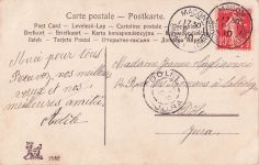 Wiener Glamour-Mode-Dame Pudel-Hund Postkarte