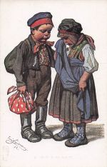 Künstler-AK Emil Beithan: Paar weint beim Abschied bittere Tränen