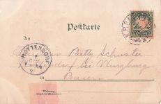 Lithographie Nürnberg, Der neue Kunstbrunnen, Die Burg