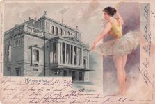 Hamburg Stadttheater LITHO 1900 Rostock Studentika Ballett