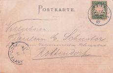 Lithographie Würzburg, Gasthaus Platz`scher Garten, Innenansicht