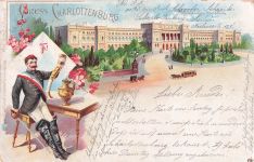 AK Litho Gruss aus Charlottenburg 2.Ansichten Polytechnische Hochschule - Student 1899.