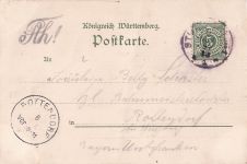 Ansichtskarte Stuttgart Schloßplatz 1899