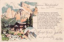 Gruss aus Hinterbärenbad Kaiserthal bei Kufstein (Tirol).