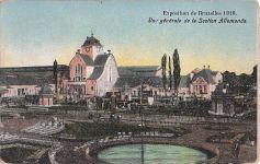 Exposition de Bruxelles 1910, Vue générale de la Section Allemande.