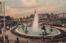 EXPOSITION DE BRUXELLES 1910 Le jardín de Bruxelles
