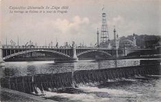 Exposition Universelle de Liège 1905 Le barrage de Fetinne et le pont de Fragnée