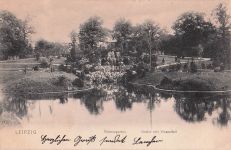 LEIPZIG Palmengarten Grotte mit Wasserfall