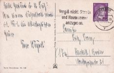 Stadttheater Cottbus Postkarte 1933