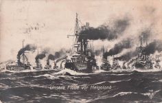 Unsere Flotte vor Helgoland