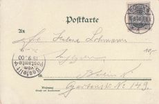 Lithographie Schwebender Engel verstreut Blumen, Guten Morgen, Gruss aus