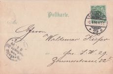 AK Berlin-Kreuzberg, Wassersturz im Victoria Park, Im Gegenlicht bei Mondschein, Halt gegen das Licht