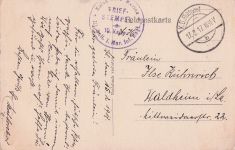 Künstler: A. Polenz (1916) Thema: Seesoldaten im Ersten Weltkrieg