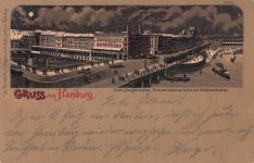 Hamburg Alter Jungfernstieg Reesendammbruecke Alsterarkaden Kat. Hamburg