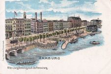 HAMBURG Alter Jungfernstieg nach der Renovirung.