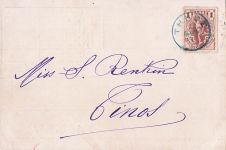 historische Werbekarte für Schreibmaschinen von L'Oliver, die als Kalender für März 1904