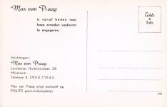 Max van Praag original Autograph