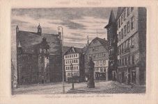 AK Marburg a. L., Marktplatz mit Rathaus