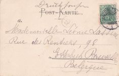 Coblenz u. d. Eisenbahnbrücke im Mondschein.