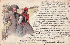 Paares in traditioneller Schwälmer Tracht